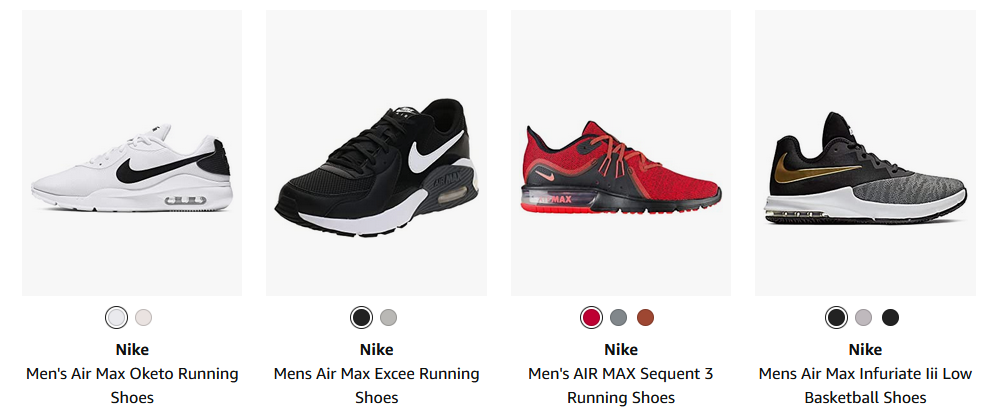 Nike Air Max White/ Black/ Red/ Gray